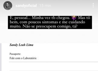 Sandy e Lucas Lima testam positivo para Covid-19 e relatam sintomas leves em rede social; veja posts