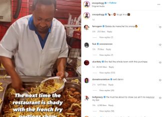 Rapper Snoop Dogg publica vídeo da batata de Marechal e exalta criador: ‘lenda’