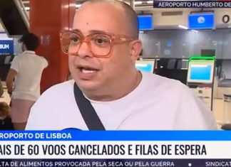 Humorista brasileiro viraliza após entrevista no aeroporto de Lisboa: ‘Mesma cueca faz 6 dias’