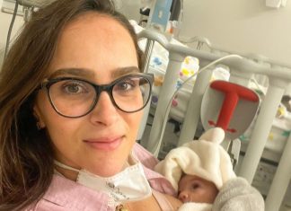 Filha de Juliano Cazarré volta à UTI e coloca stent no coração