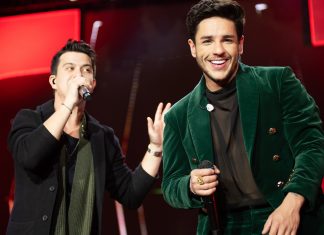 Pela primeira vez em Barretos, Hugo & Guilherme se emocionam ao cantar no palco principal da Festa do Peão