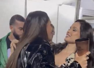 Ex-BBBs Sarah e Juliette se reencontram em festival no RJ