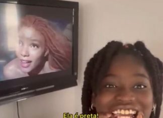 Reação de meninas negras assistindo ao trailer de ‘A Pequena Sereia’, com Halle Bailey, viraliza: ‘igual a mim’