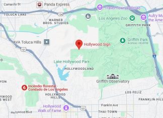 É #FAKE que incêndio na Califórnia atingiu o famoso letreiro de Hollywood