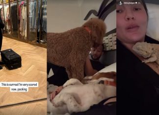 Chrissy Teigen e John Legend evacuam casa em L.A. para fugir de incêndios e se abrigam em hotel com filhos e pets