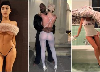 Veja outros looks polêmicos de Bianca Censori, esposa de Kanye West que apareceu nua no Grammy 2025