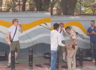 Apresentação surpresa de Ed Sheeran na Índia é interrompida por polícia