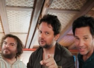 Selton Mello canta com Jack Black e Paul Rudd nos bastidores de ‘Anaconda’