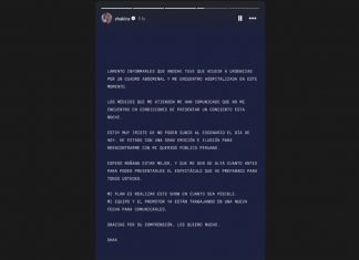 Shakira é hospitalizada e cancela show no Peru