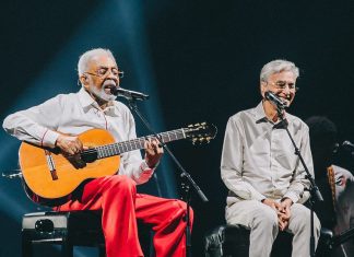 Gilberto Gil supre ausência sentida no roteiro do show ‘Tempo rei’ ao receber Caetano Veloso no fim da turnê no Rio