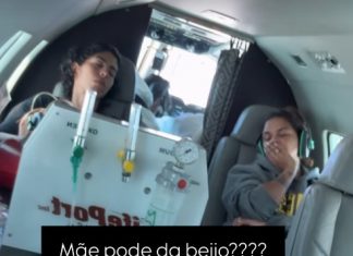 Preta Gil posta vídeo em UTI aérea