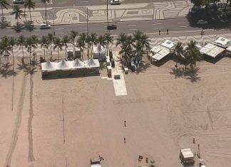 Lady Gaga no Rio: palco começa a ser montado na praia de Copacabana