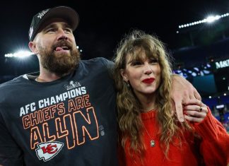 Travis Kelce reage à música ‘Wood’, em que Taylor Swift canta sobre parte íntima dele