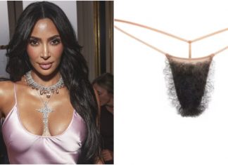 Kim Kardashian lança calcinha com pelos pubianos de mentira; peça custa quase 200 reais