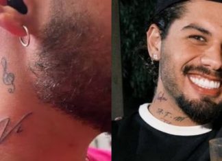Zé Felipe muda tatuagem feita em homenagem à ex, Virginia Fonseca; veja