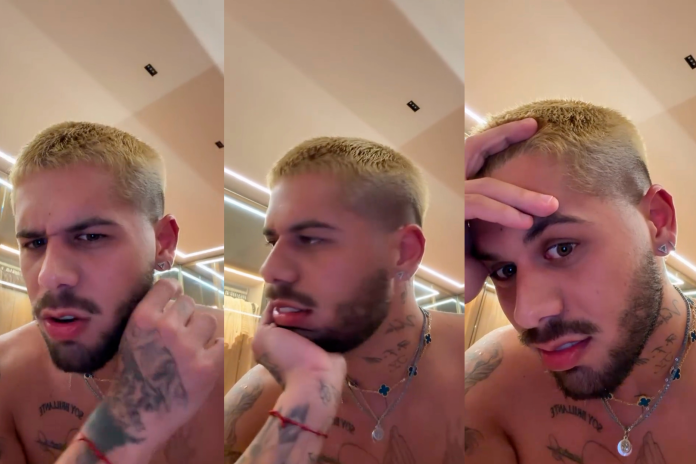 Zé Felipe reage à cantada de influenciador coreano em post de Ana Castela: ‘Safado’