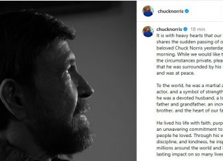 ‘Uma verdadeira lenda’: morte de Chuck Norris comove famosos; veja repercussão
