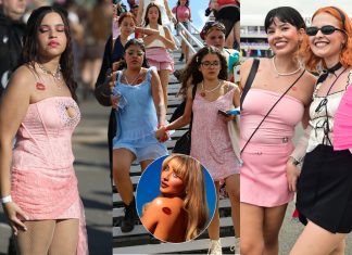 Beijinho de Sabrina Carpenter: tatuagem fake vira item essencial de fãs no Lollapalooza 2026; FOTOS