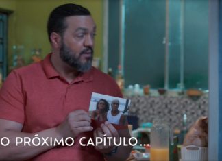 Foto antiga de Belo e Viviane chama a atenção em cena de ‘Três Graças’; saiba origem do clique