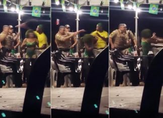 Homem que arremessou lata de cerveja contra PM segue sendo procurado
