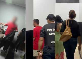 Vídeo mostra momento da prisão do pai e madrasta do menino Gustavo