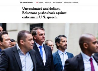 Imprensa internacional repercute discurso de Bolsonaro na ONU