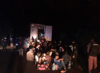 Polícia resgata 126 migrantes em um contêiner na Guatemala