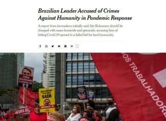 Jornais estrangeiros noticiam que CPI pede responsabilização de Bolsonaro por crimes na pandemia