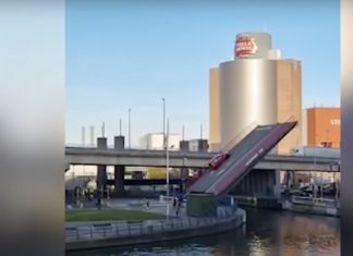 Carro de família com bebê cai de ponte na Bélgica; veja o vídeo