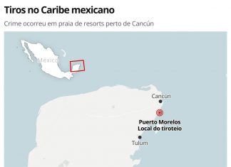 Tiroteio entre traficantes assusta turistas em praia perto de Cancún, no México