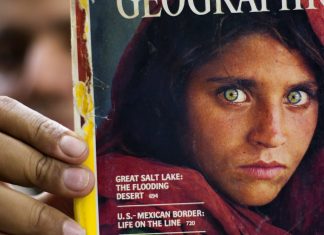 Afegã que estampou capa de revista em 1984 chega a Itália para escapar do Talibã