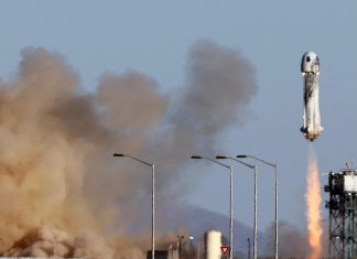 Terceira missão da Blue Origin leva filha do primeiro astronauta americano a ir ao espaço