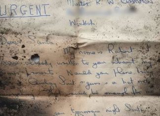 A carta para Papai Noel encontrada em chaminé após 60 anos