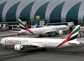 Avião da Emirates fica próximo de atingir o solo após decolar em Dubai