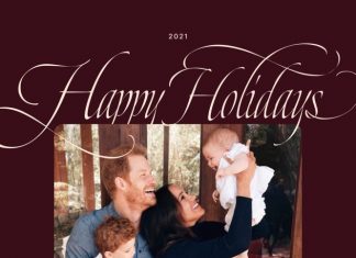 Lilibet, filha de Harry e Meghan, aparece pela primeira vez em cartão de Natal