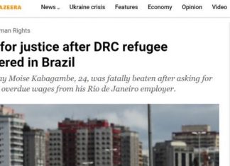 Caso Moïse: imprensa internacional cita ‘debate sobre xenofobia’ após assassinato de congolês no Brasil