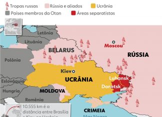 Veja o cenário do possível conflito entre Ucrânia e Rússia; MAPA mostra distribuição das forças de Moscou