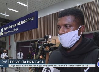 Jogador Diego Carioca chega ao Rio após escapar da guerra na Ucrânia: ‘Pensei que não estaria aqui’