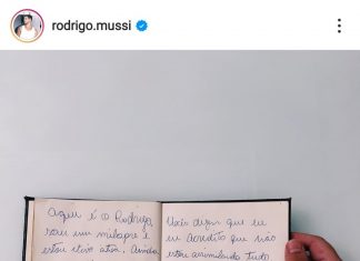 Ex-BBB Rodrigo Mussi mostra carta que escreveu em sua 1ª aparição após o acidente: ‘Não estou vivo à toa’