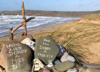 Como túmulo de Dobby, de Harry Potter, virou problema em praia britânica