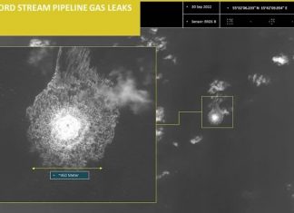 Drone submarino mostra buraco no gasoduto Nord Stream 1