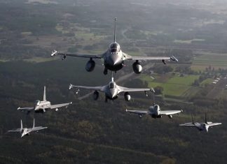 Vídeo mostra treinamento de caças F-22s, F-16s e MiG-29s da Otan na Polônia