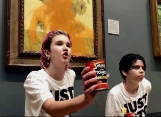Ativistas que jogaram sopa de tomate em tela de Van Gogh são liberadas