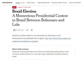 Disputa acirrada nas eleições do Brasil viram destaque em imprensa estrangeira