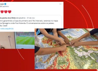 Professora de Gravataí compartilha internet para turma assistir a jogo da Copa e Casimiro comenta