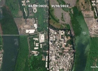 Imagens de satélite mostram antes e depois da ponte que caiu na Índia; 135 pessoas morreram