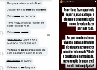 Esposa de Raphinha desabafa após ataques e expõe mensagens ofensivas nas redes