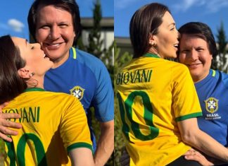 Esposa de Giovani diz que sertanejo saiu para fazer show e surgiu em festa com outra: ‘Levou mulher para nossa casa’