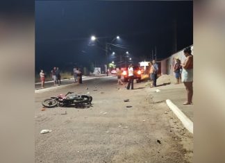 Motociclista de 49 anos morre após acidente envolvendo caminhonete