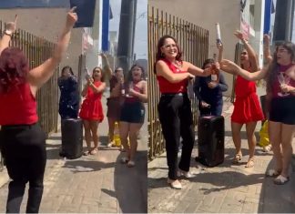 ‘Coragem de recomeçar’, explica enfermeira que comemorou divórcio com espumante na frente de cartório no TO